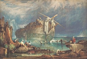 Salvaging from the Wreck by Samuel Prout